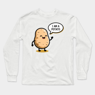 Laughing Potato Meme Long Sleeve T-Shirt