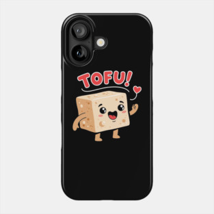 Tofu Love: Adorable Cartoon Tofu Phone Case