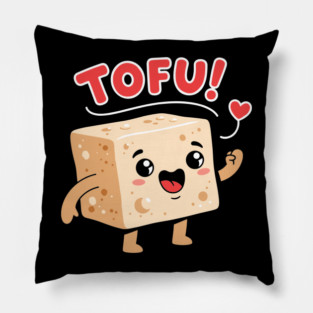 Tofu Love: Adorable Cartoon Tofu Pillow
