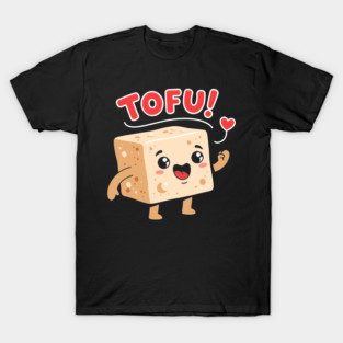 Tofu Love: Adorable Cartoon Tofu T-Shirt