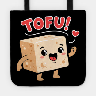 Tofu Love: Adorable Cartoon Tofu Tote