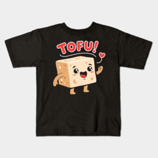 Tofu Love: Adorable Cartoon Tofu Kids T-Shirt