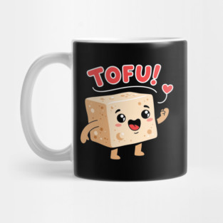 Tofu Love: Adorable Cartoon Tofu Mug