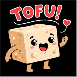 Tofu Love: Adorable Cartoon Tofu Posters and Art
