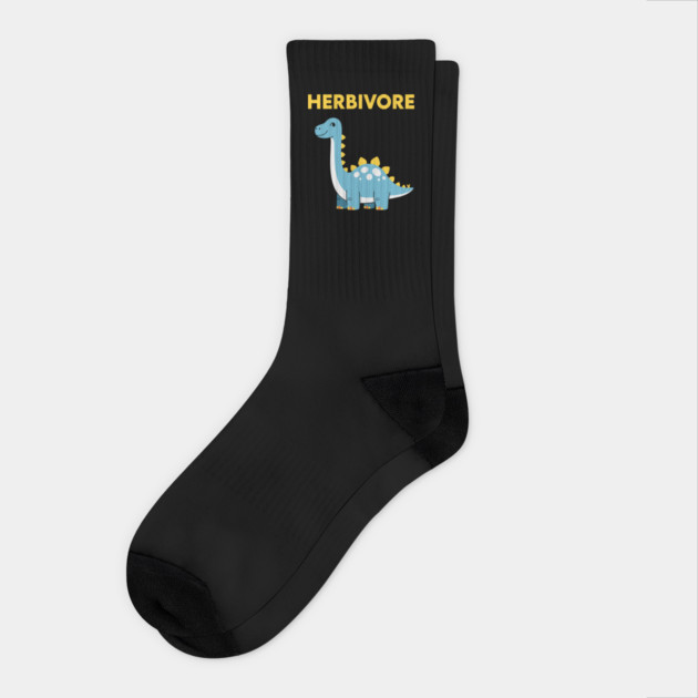 Dino-Mite Herbivore Socks by enrynz