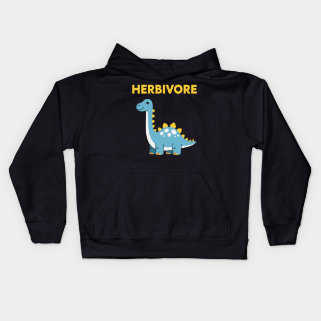 Dino-Mite Herbivore Kids Hoodie by enrynz