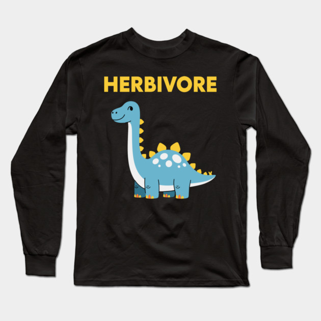 Dino-Mite Herbivore Long Sleeve T-Shirt by enrynz
