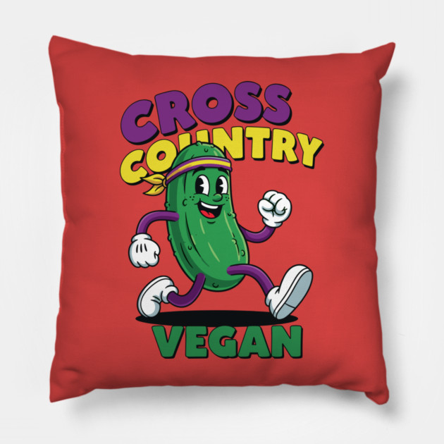 Cross Country Vegan Pillow by enrynz