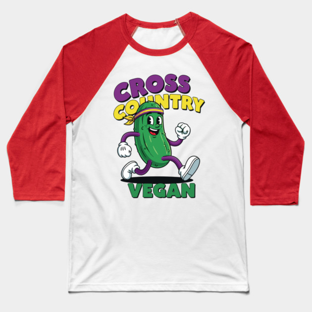Cross Country Vegan Baseball T-Shirt by enrynz