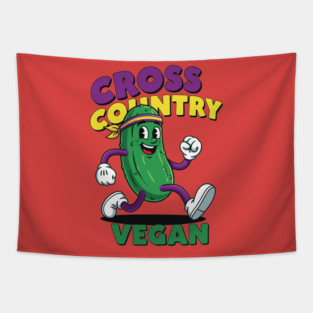 Cross Country Vegan Tapestry