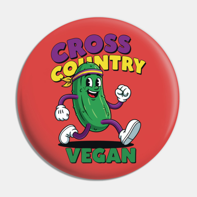 Cross Country Vegan Pin by enrynz