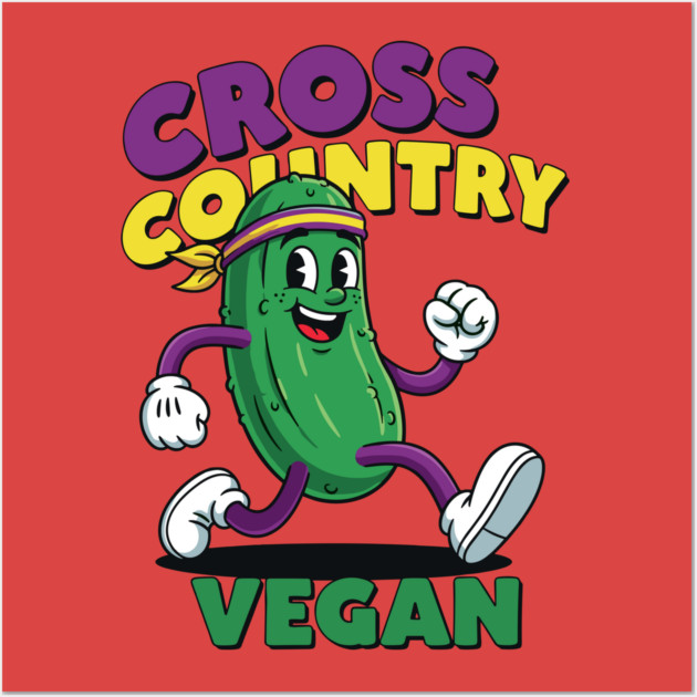 Cross Country Vegan Wall Art by enrynz