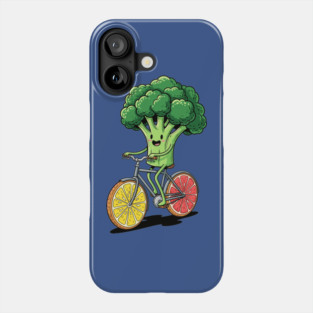 Broccoli Biking Fun Phone Case