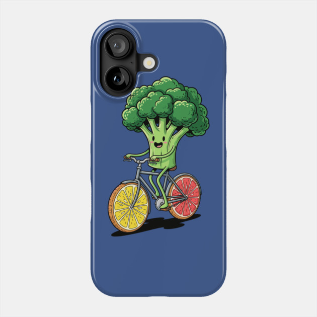 Broccoli Biking Fun Phone Case by enrynz