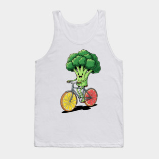 Broccoli Biking Fun Tank Top