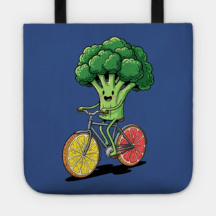 Broccoli Biking Fun Tote