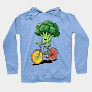Broccoli Biking Fun Hoodie
