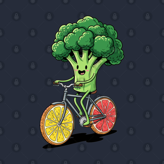 Broccoli Biking Fun by enrynz