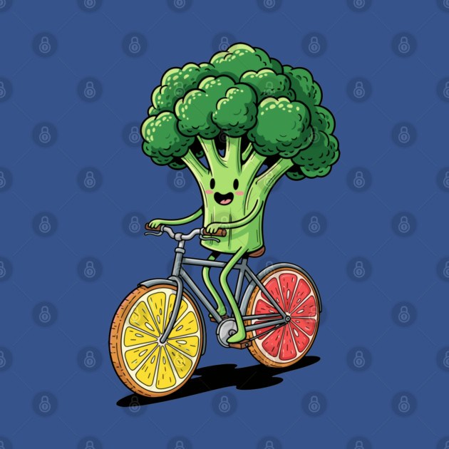 Broccoli Biking Fun by enrynz