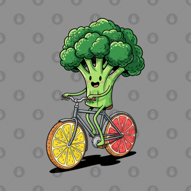 Broccoli Biking Fun by enrynz