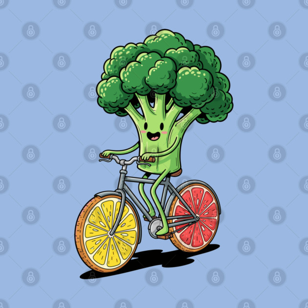 Broccoli Biking Fun by enrynz