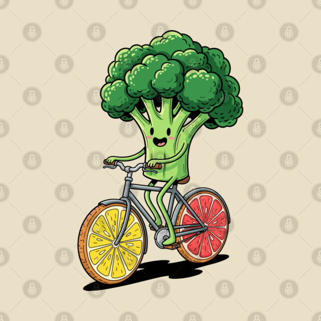 Broccoli Biking Fun by enrynz