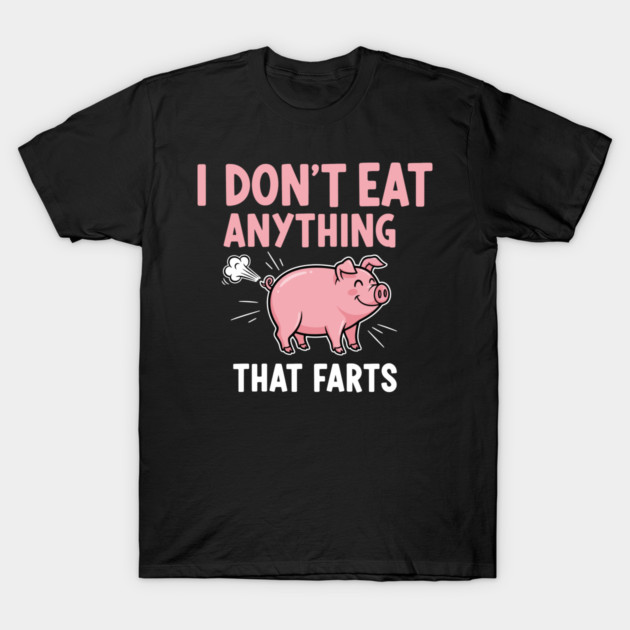 Funny Pig Fart Meme T-Shirt by enrynz