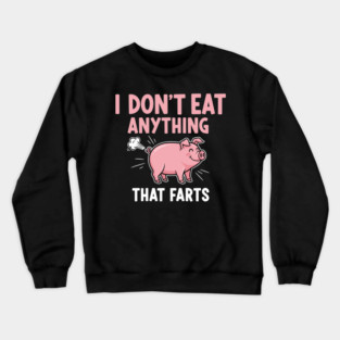 Funny Pig Fart Meme Crewneck Sweatshirt