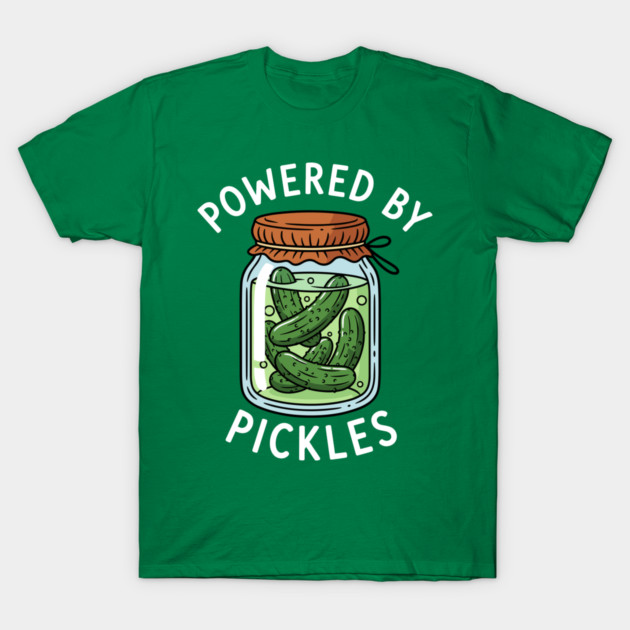 Powered By Pickle T-Shirt by enrynz