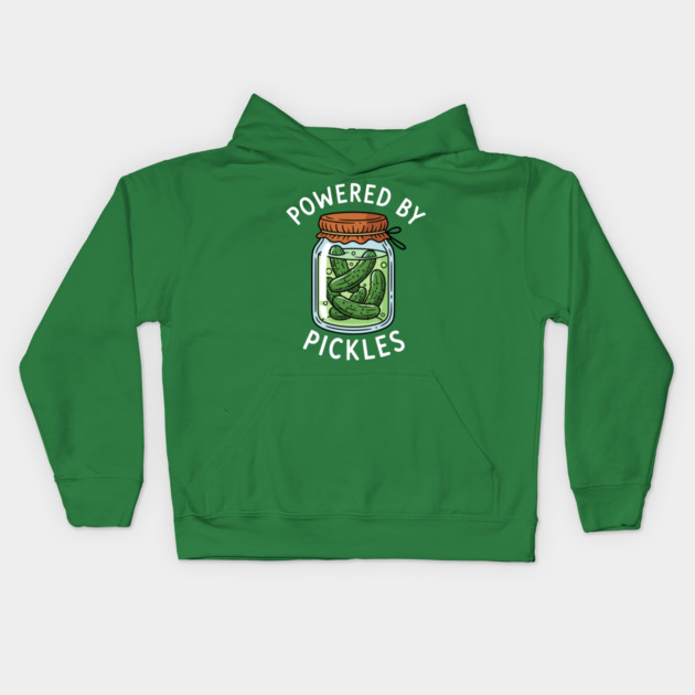 Powered By Pickle Kids Hoodie by enrynz