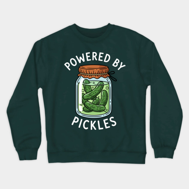 Powered By Pickle Crewneck Sweatshirt by enrynz