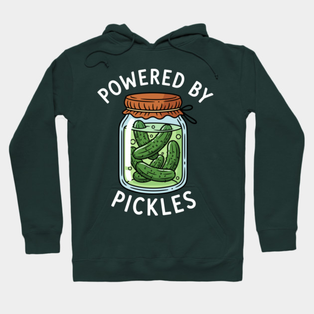 Powered By Pickle Hoodie by enrynz