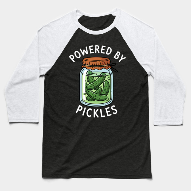 Powered By Pickle Baseball T-Shirt by enrynz