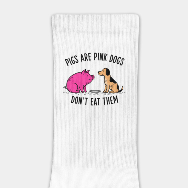 Pigs Are Pink Dogs - Funny Vegan by enrynz