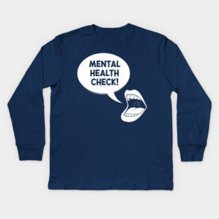 Mental Health Check Kids Long Sleeve T-Shirt