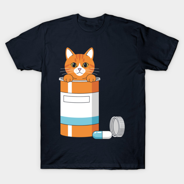 Anti-Depressant Cat T-Shirt by enrynz