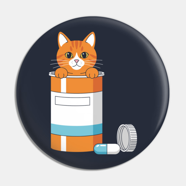 Anti-Depressant Cat Pin by enrynz