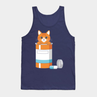 Anti-Depressant Cat Tank Top