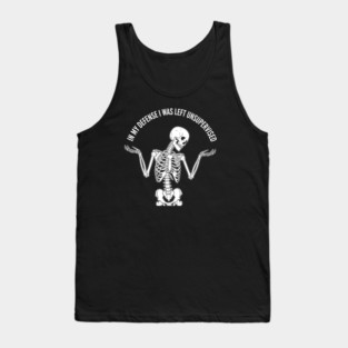 Skeleton's Sarcastic Excuse Tank Top