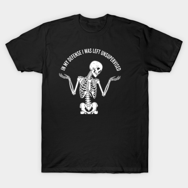 Skeleton's Sarcastic Excuse T-Shirt by enrynz