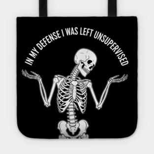 Skeleton's Sarcastic Excuse Tote