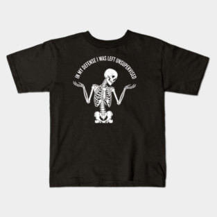 Skeleton's Sarcastic Excuse Kids T-Shirt