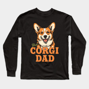 Best Corgi Dad Long Sleeve T-Shirt
