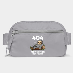 Lazy Sloth 404: Motivation Not Found Funny Bag