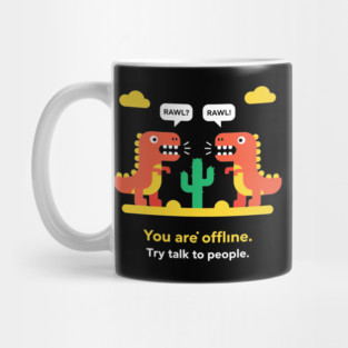 Dino-Mite Offline Alert Mug