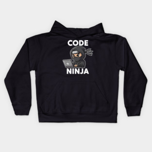 Code Ninja: Cute Programmer Bug Slayer Kids Hoodie