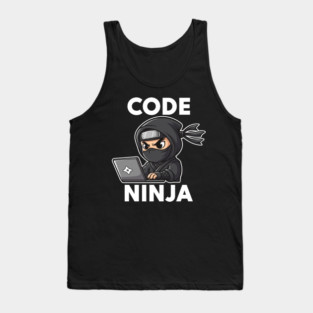 Code Ninja: Cute Programmer Bug Slayer Tank Top