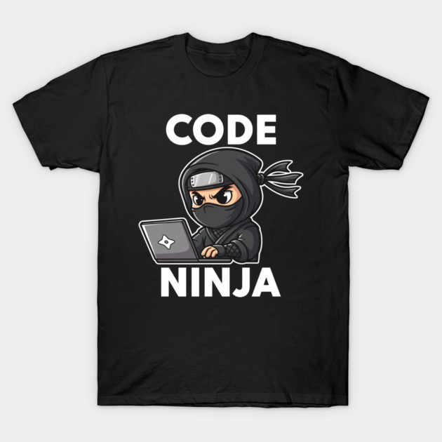 Code Ninja: Cute Programmer Bug Slayer T-Shirt by enrynz