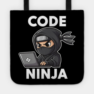 Code Ninja: Cute Programmer Bug Slayer Tote