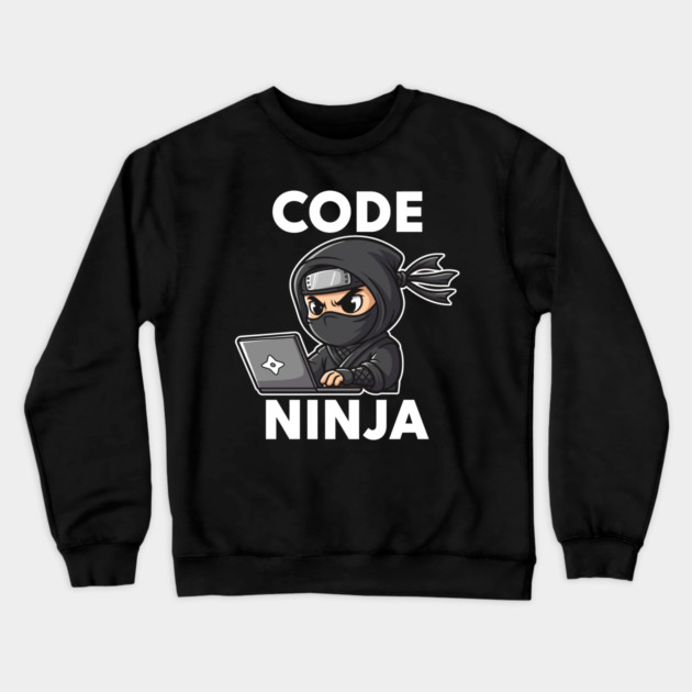 Code Ninja: Cute Programmer Bug Slayer Crewneck Sweatshirt by enrynz